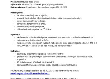 Pracovník v sociálních službách CHDPS