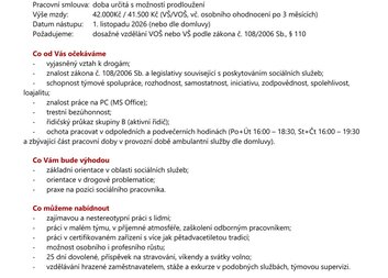 Sociální pracovník nebo pracovnice